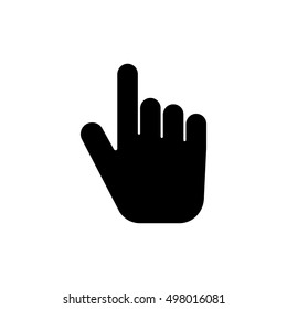 Hand One Finger Raised Pointing Icon Stock Vector (Royalty Free ...