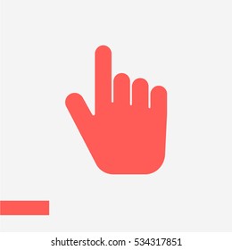Finger hand vector icon