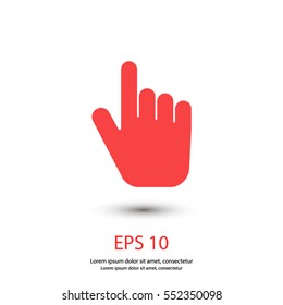 Icono del vector de la mano del dedo