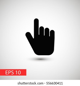 Finger hand vector icon