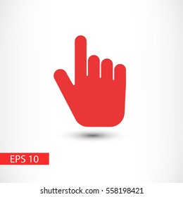 Finger hand vector icon