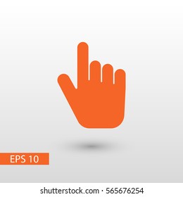 Finger hand vector icon