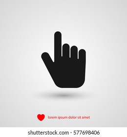 Finger hand vector icon