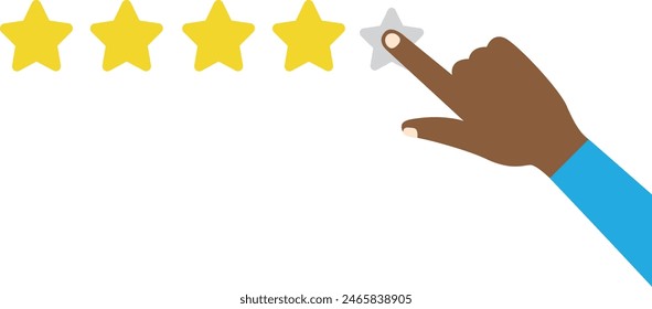 Finger of hand voting, like, ranking, rating, review.