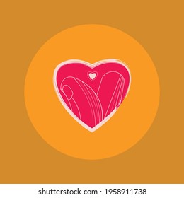 finger hearts vector illustration for print.korean k-pop finger hearts design.symbol for love,joy,peace.beautiful symbol for friendship,affection that can be used for printing on materials.