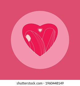 finger hearts vector illustration for print.korean k-pop finger hearts design.symbol for love,joy,peace.beautiful symbol for friendship,affection that can be used for printing on materials.