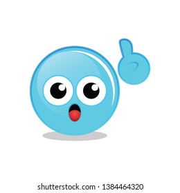 Finger UP Ice Guy Emoticon
