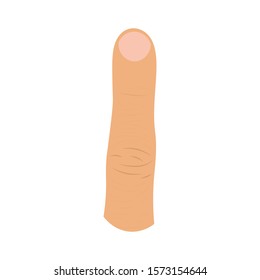 Finger icon. Cartoon illustration of finger vector icon 