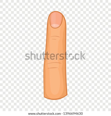 Finger icon. Cartoon illustration of finger vector icon for web design