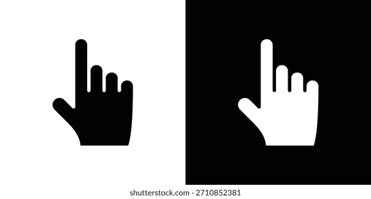 Finger icon design vector collection. flat icons.