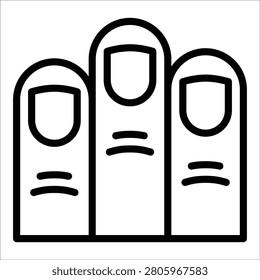 Finger Icon Element For Design