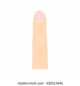 Finger icon. Fingertip sign