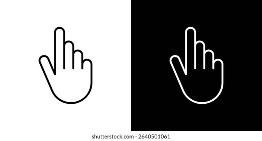 Finger icon Graphic vector set for ui design