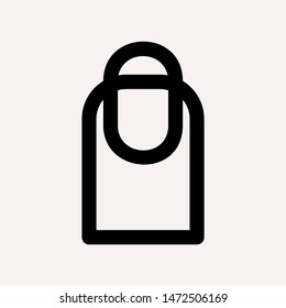 finger icon, Hand icon on white background. Vector illustration. - stock vector