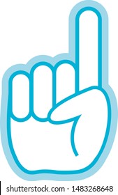  finger icon, hand pointer vector