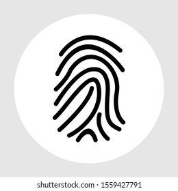 Finger icon isolated on background 
