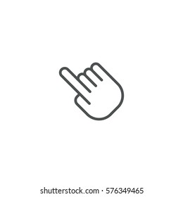 finger icon. sign design