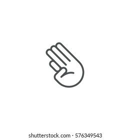 finger icon. sign design