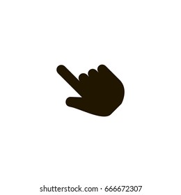 finger icon. sign design