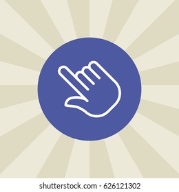 finger icon. sign design. background