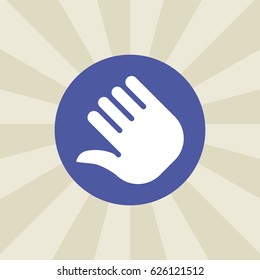finger icon. sign design. background