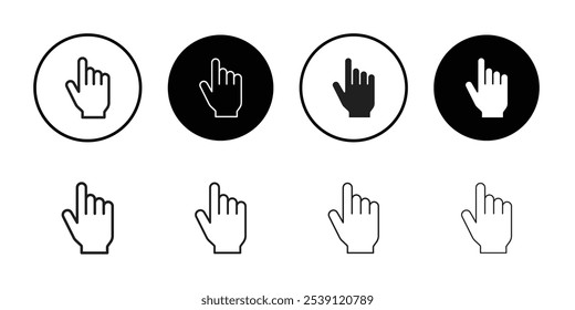 Finger icon Simple thin outline