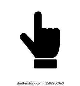 Finger Icon With Solid Style