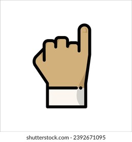 Finger icon stock vector illustration