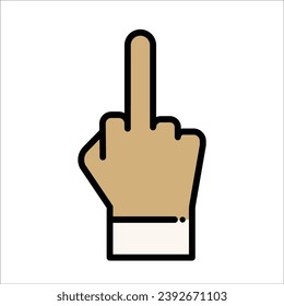 Finger icon stock vector illustration