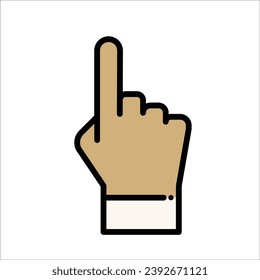 Finger icon stock vector illustration