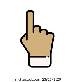 Finger icon stock vector illustration