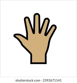 Vektorgrafik-Illustration mit Fingersymbol