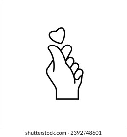 Finger icon stock vector illustration