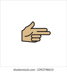 Vektorgrafik-Illustration mit Fingersymbol