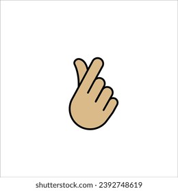 Finger icon stock vector illustration