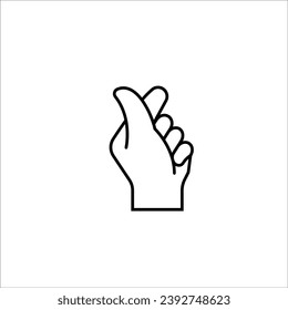 Finger icon stock vector illustration