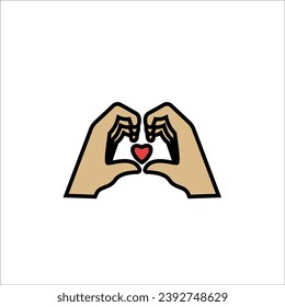 Finger icon stock vector illustration