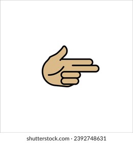 Vektorgrafik-Illustration mit Fingersymbol