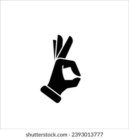 Icono del dedo de la ilustración vectorial