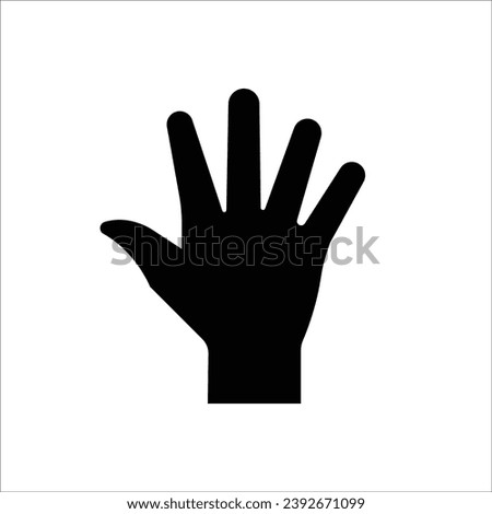 Finger icon stock vector illustration