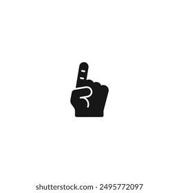 Finger icon vector. EPS 10 editable vector