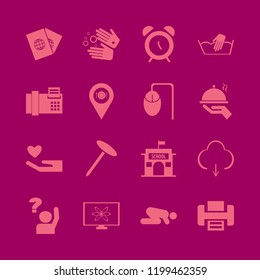 finger icon. finger vector icons set atom monitor, wash hands, fax and passports