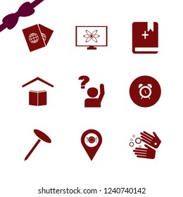 finger icon. finger vector icons set wash hands, alarm, nail and bible