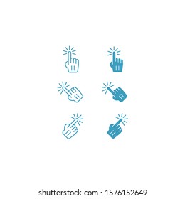 Finger icon. Vector illustration can be used for topics touch screen, gesture, tablet interface