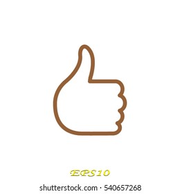 finger, icon, vector illustration EPS 10
