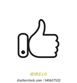 finger, icon, vector illustration EPS 10