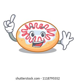 Finger jelly donut mascot cartoon