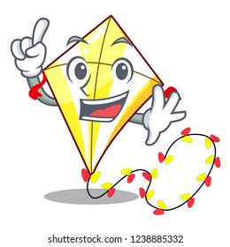 Finger kite with on clouds shape character