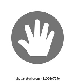 finger logo. hand icon. like symbol. vector eps 10.