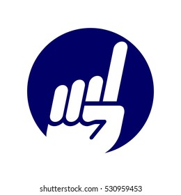 finger logo vector.